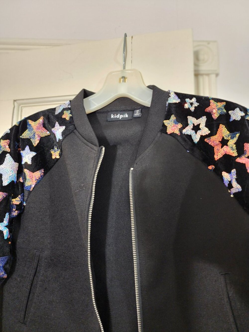 Kidding embroidered star little girl jacket size M-10 (C2) - Picture 4 of 7